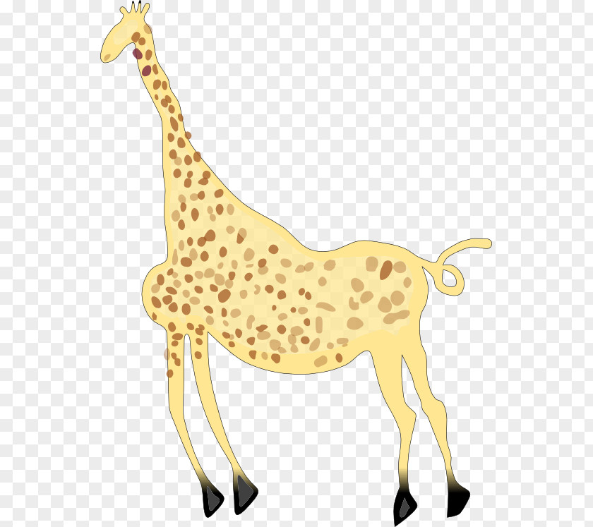 Giraffe Acacus Mountains Northern Rock Art Clip PNG