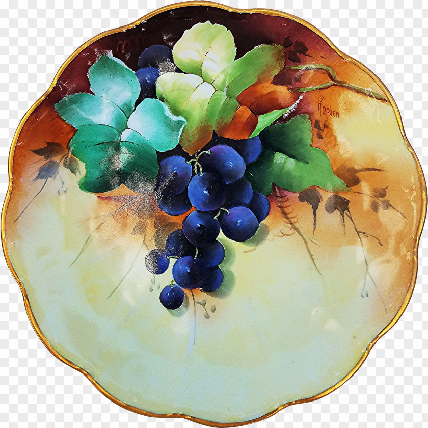 Grape Ceramic Platter PNG