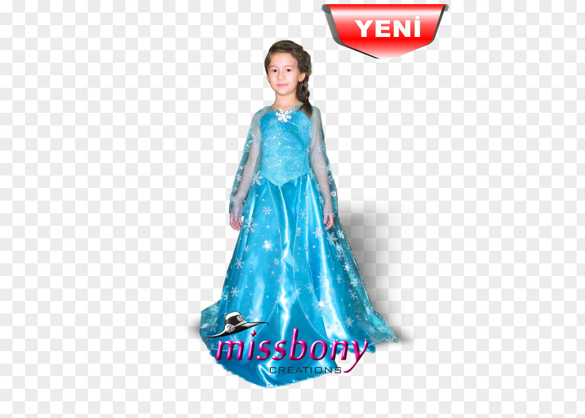 Elsa Gown Costume The Snow Queen Dress PNG