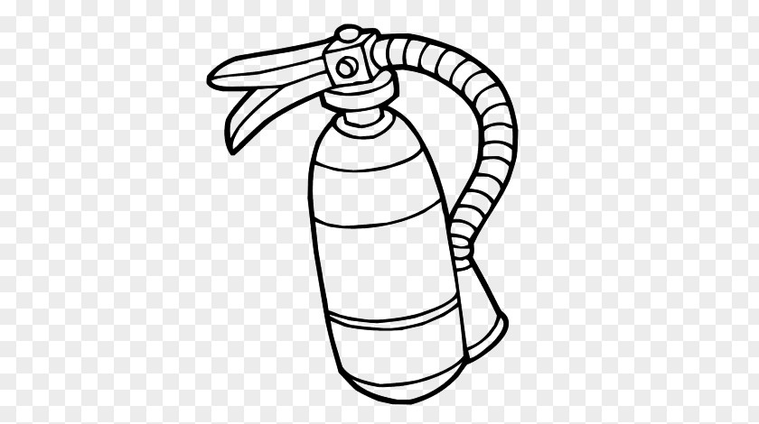Firefighter Fire Extinguishers Drawing Coloring Book PNG