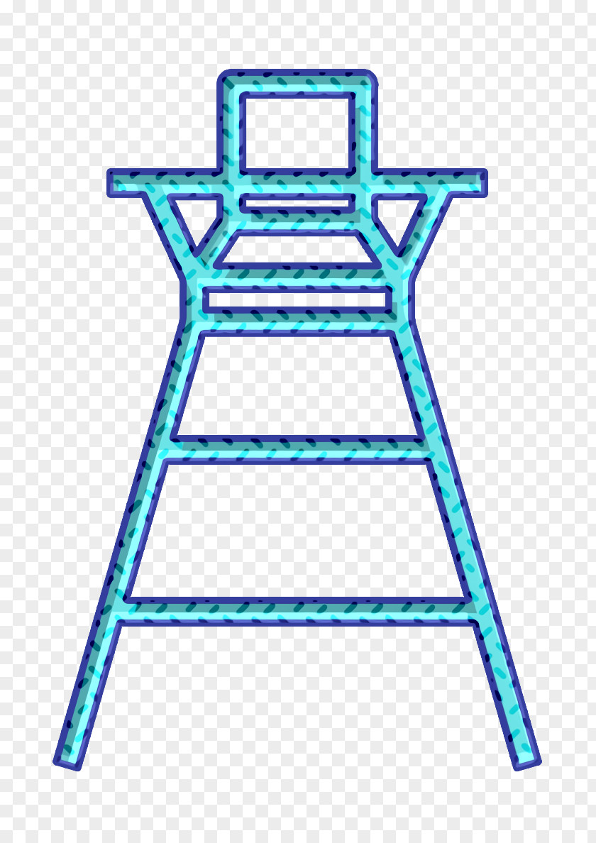 Ladder Furniture Badminton Icon Olimpiade Set PNG