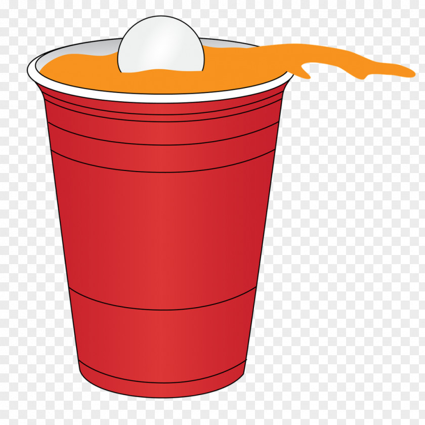Plastic Cup Beer Pong Ping Drinking Game PNG