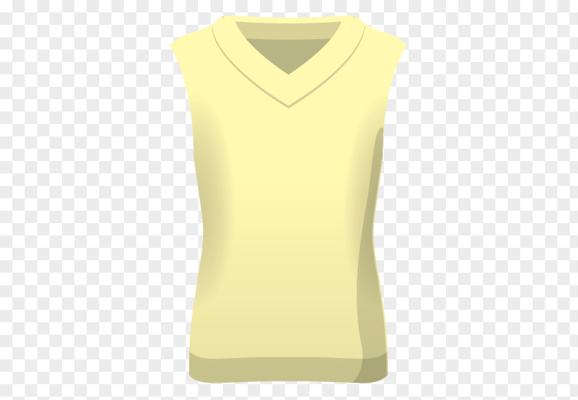 Sleeveless Vest Neck PNG