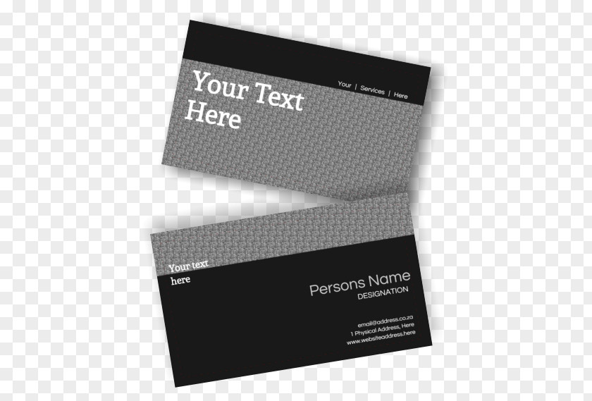 Double Sided Business Card Cards Printing PNG