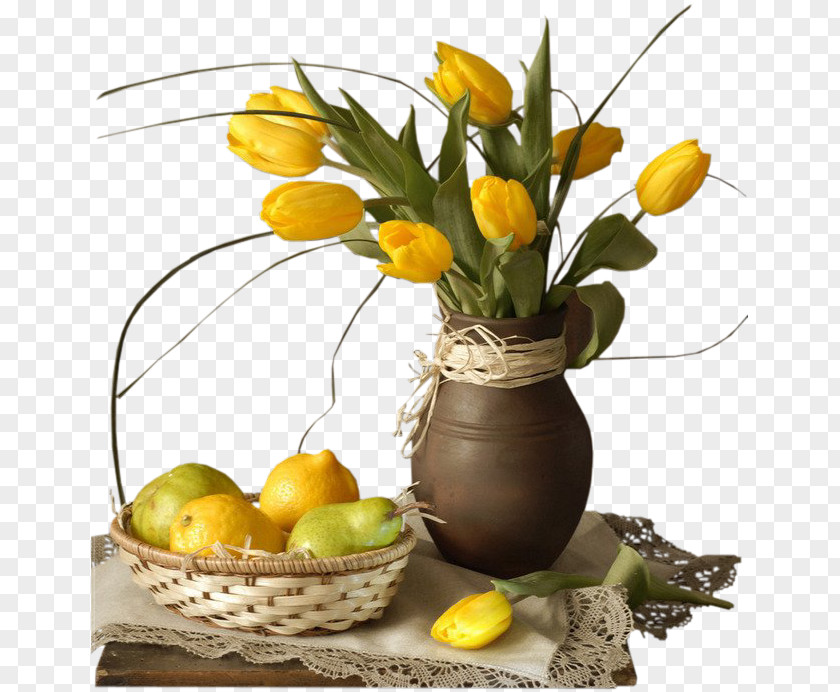 Golden Tulip Flower Bouquet Photography Yellow PNG
