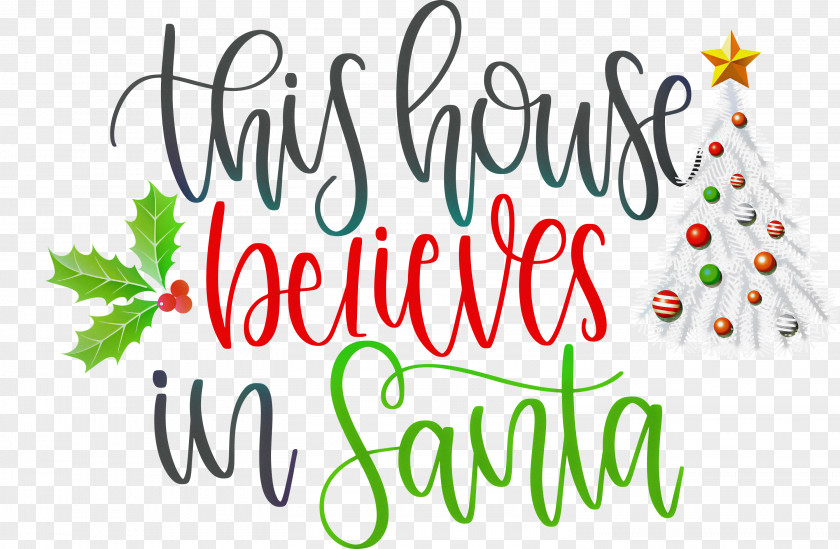 This House Believes In Santa PNG