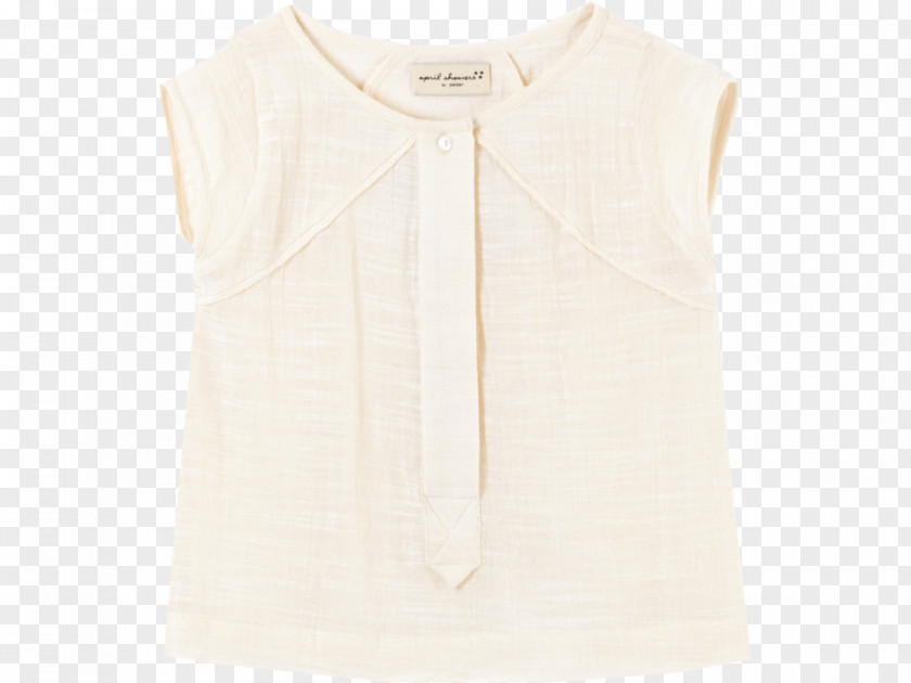 White Gauze Clothing Sleeve Blouse Dress Beige PNG