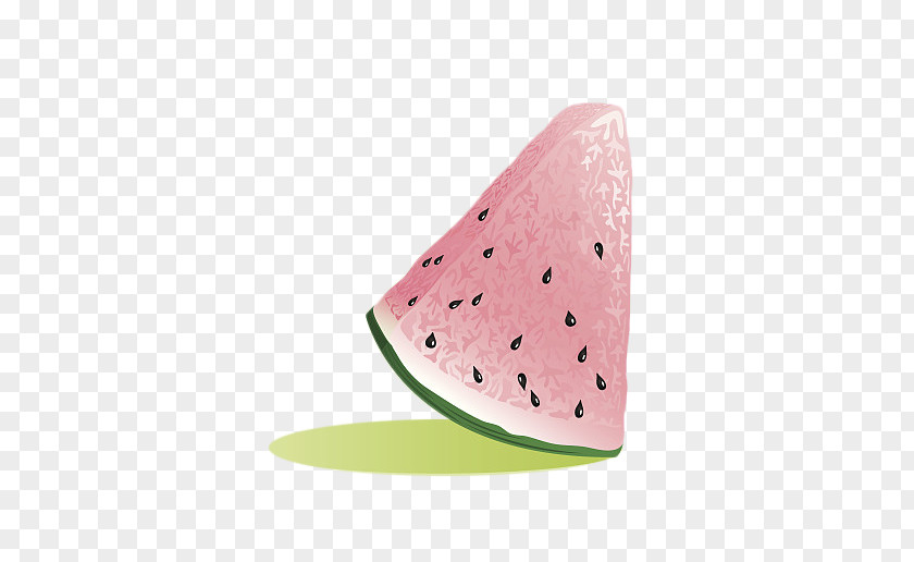 Cartoon Triangle Watermelon Slice PNG
