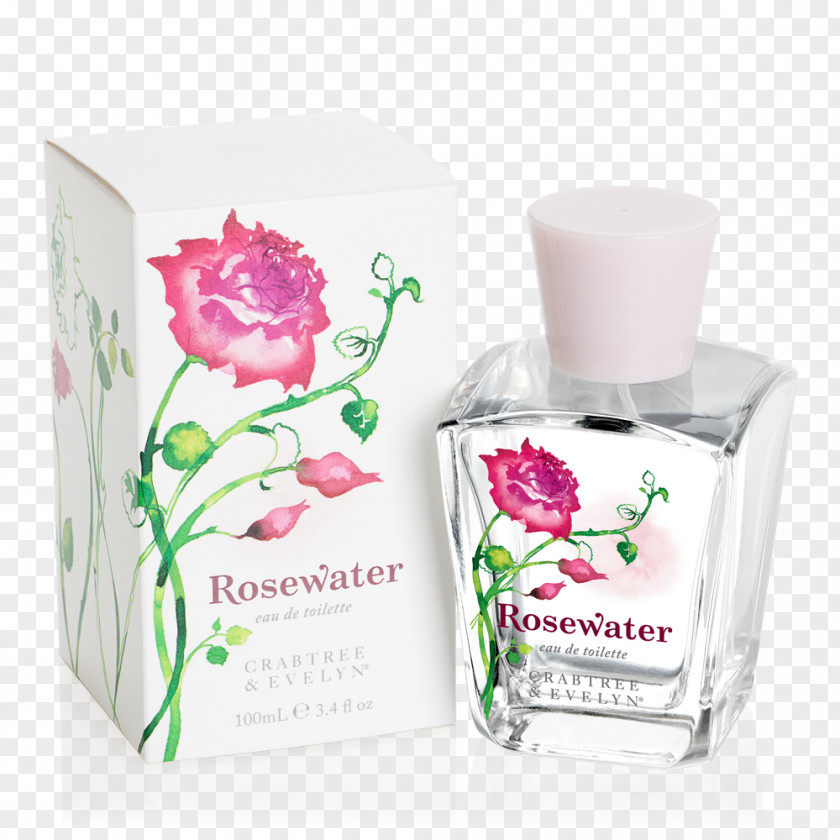 Perfume Eau De Toilette Rose Water Crabtree & Evelyn PNG