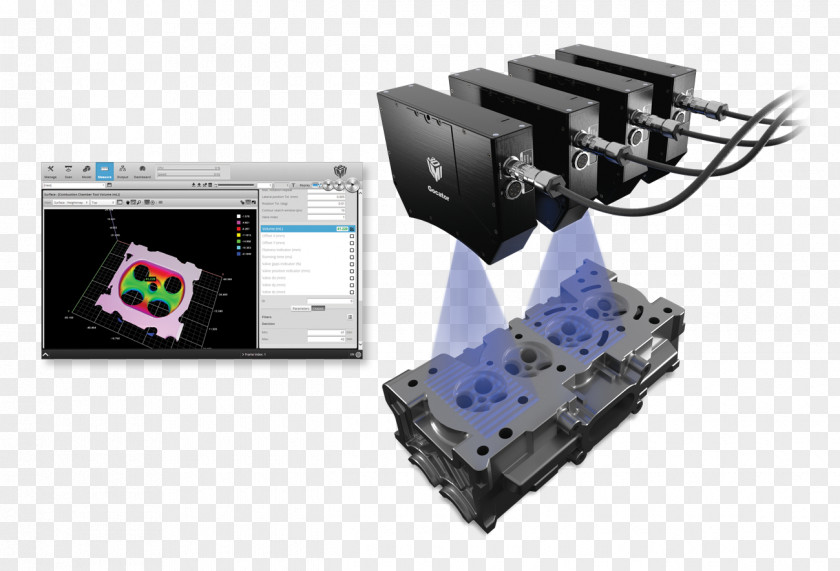 Robotics Structured-light 3D Scanner Sensor PNG