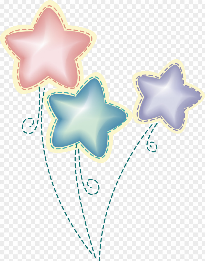 Star Birthday Cake Gift Greeting Card PNG