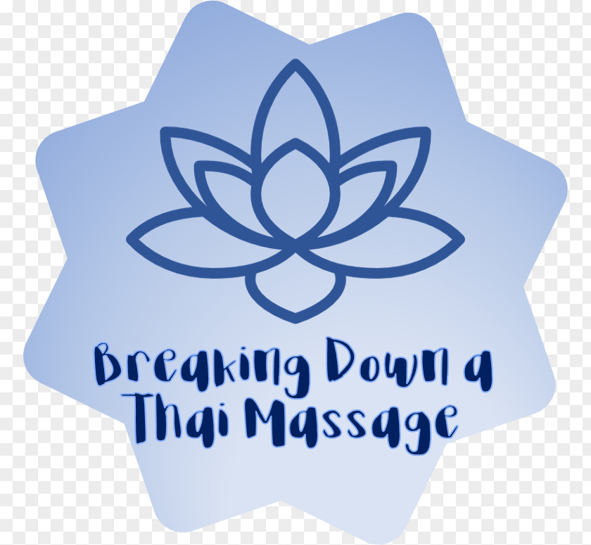 Thai Massage Brand Logo Flower Font PNG
