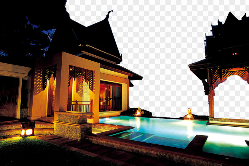Tropical Hotel Villa Gratis PNG