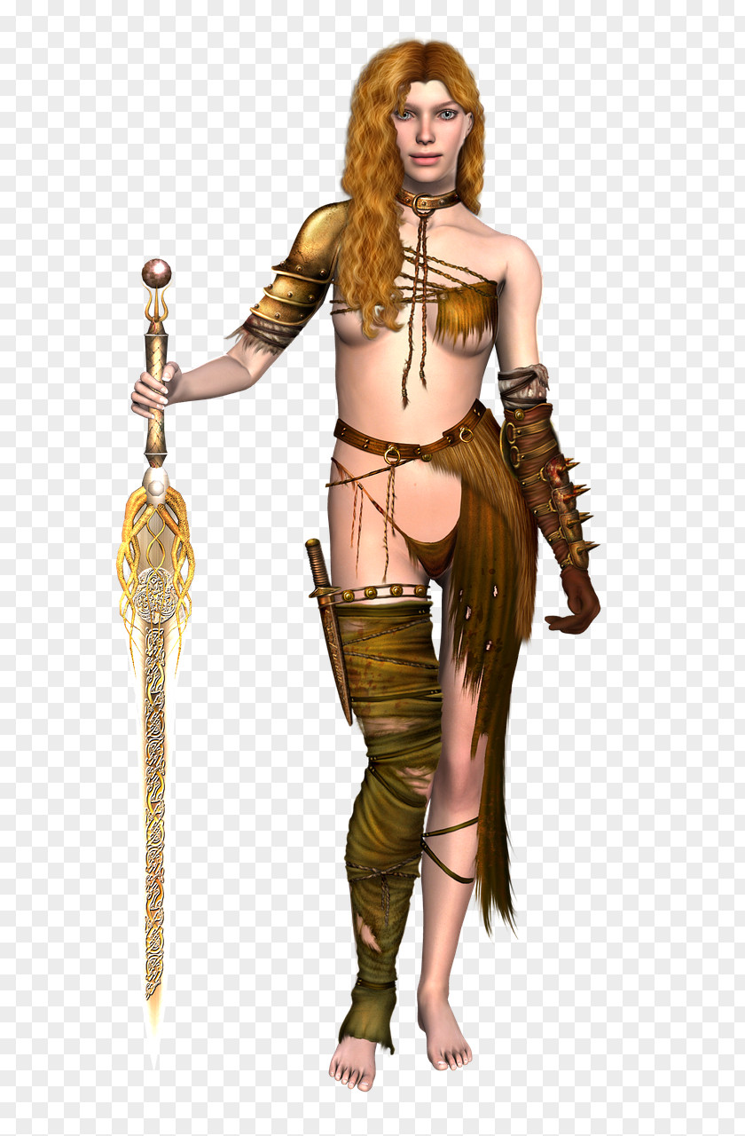 Warrior Birka Female Viking Body Armor Sword Image PNG