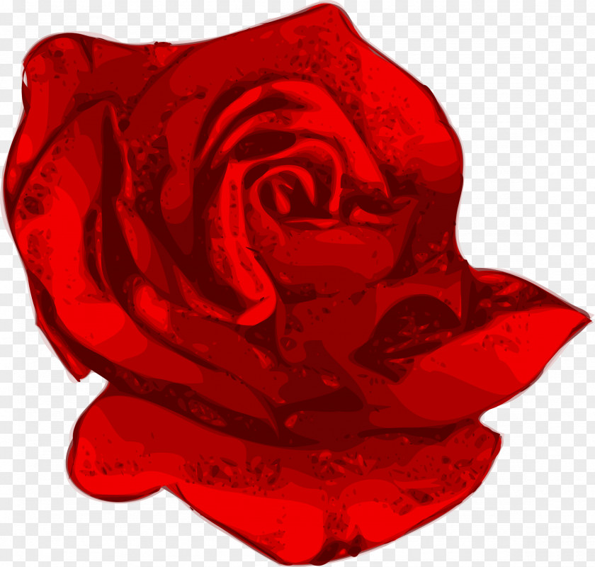Red Flower Garden Roses Clip Art PNG