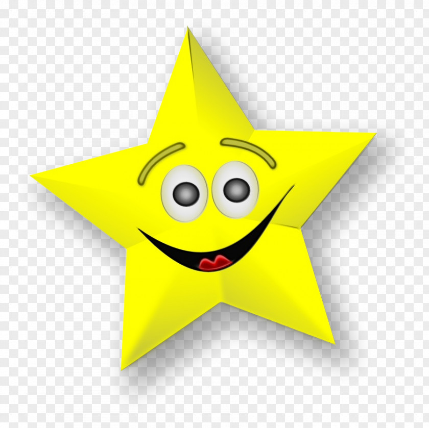 Smile Yellow Star Drawing PNG