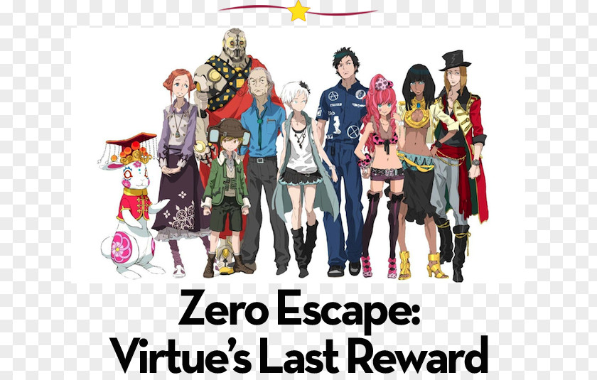 999 Virtue's Last Reward Zero Escape: Nine Hours, Persons, Doors Time Dilemma Character Video Game PNG