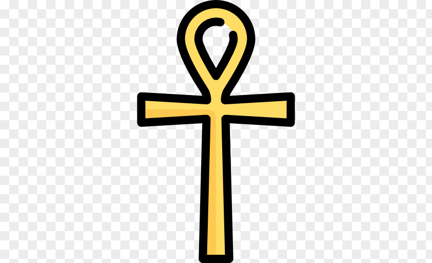 Ankh Yellow Colorectal Cancer Blue PNG