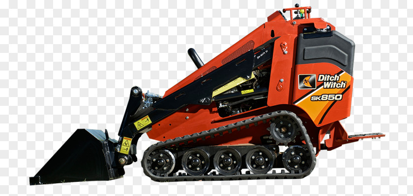 Heavy Machinery Ditch Witch Skid-steer Loader Trencher PNG
