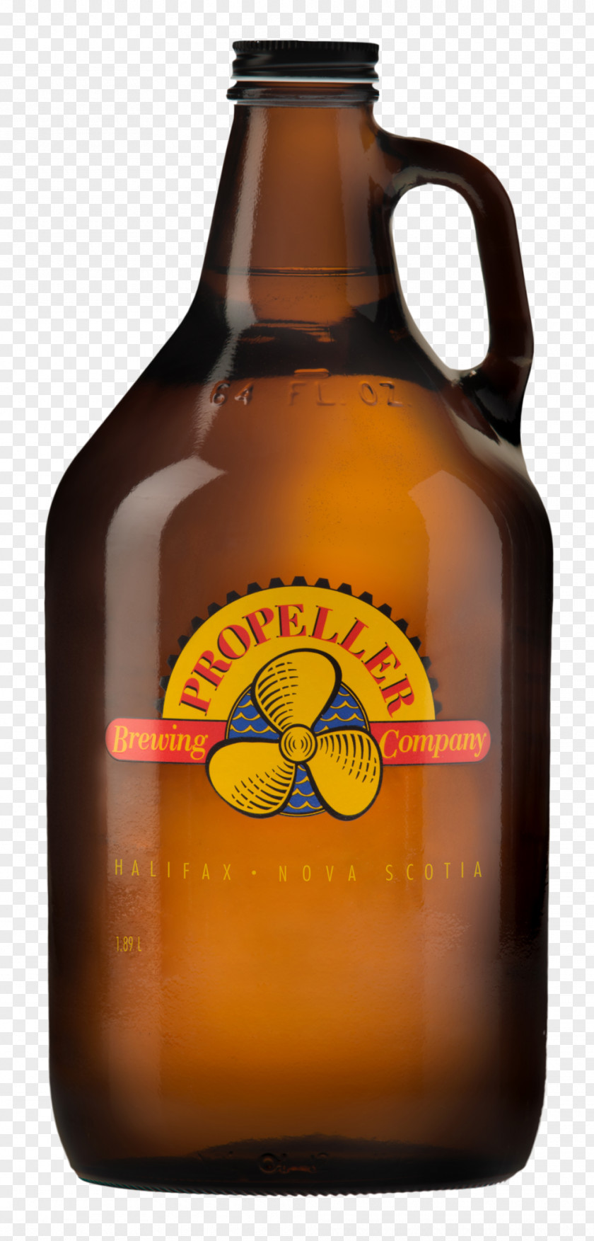 Beer Ale Propeller Brewing Company Bottle Growler PNG