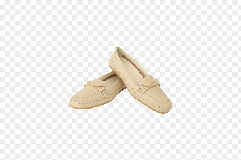 Casual Shoes Slip-on Shoe Suede Beige Walking PNG