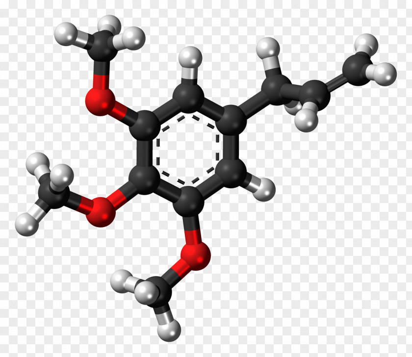 Phenylpropene Molecule Adrenaline Ball-and-stick Model Molecular Chemistry PNG