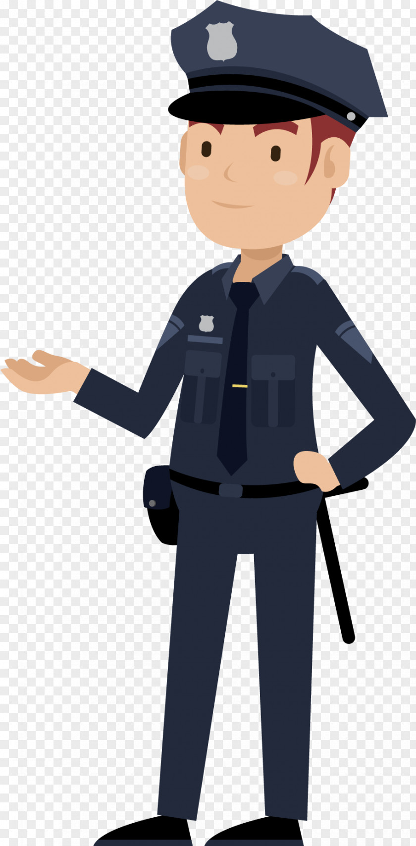 Cartoon Police Officer Public Security Crime PNG