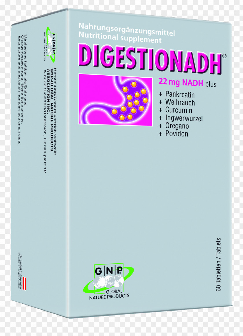 Digest Dietary Supplement Nicotinamide Adenine Dinucleotide Coenzyme PNG