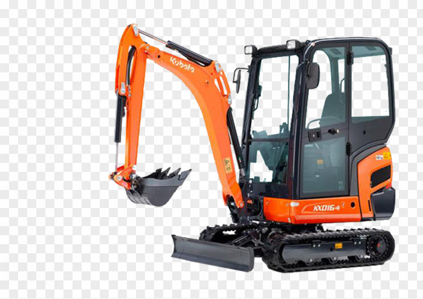 Excavator Kubota Corporation Heavy Machinery Architectural Engineering PNG