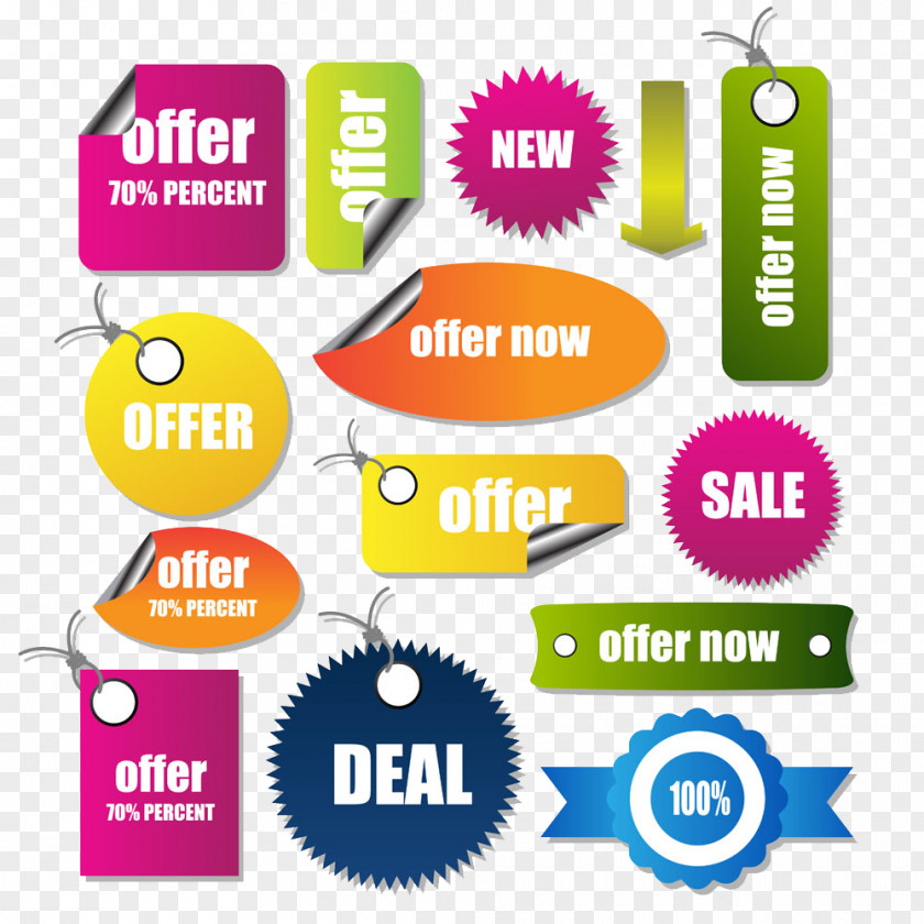 Flat Taobao Sales Tag Image Promotion Sticker Discounts And Allowances PNG