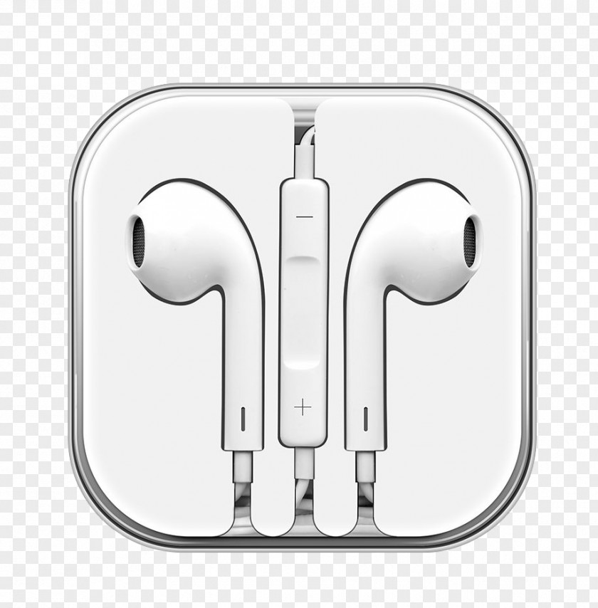 White Headphones IPhone 5 Microphone 6S Apple Earbuds PNG