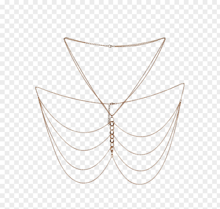 Body Jewellery Necklace Line Chain Angle PNG