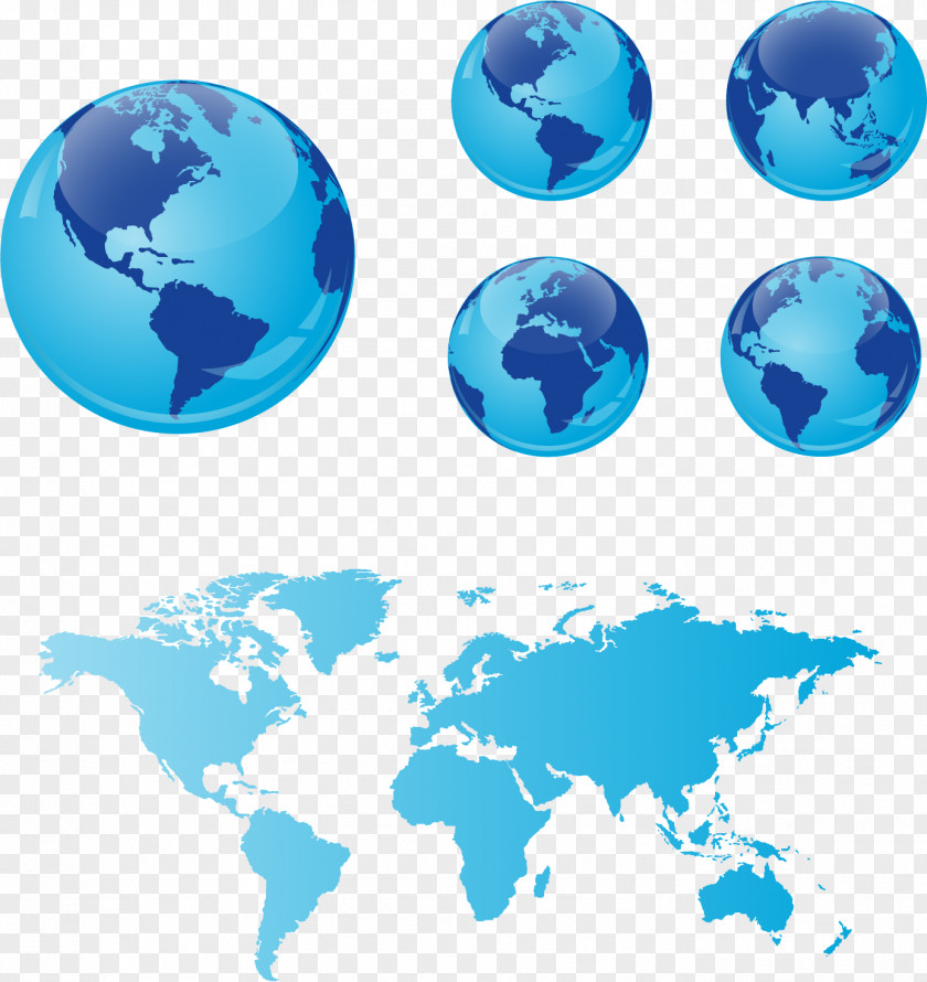 Earth Map Vector Globe World PNG