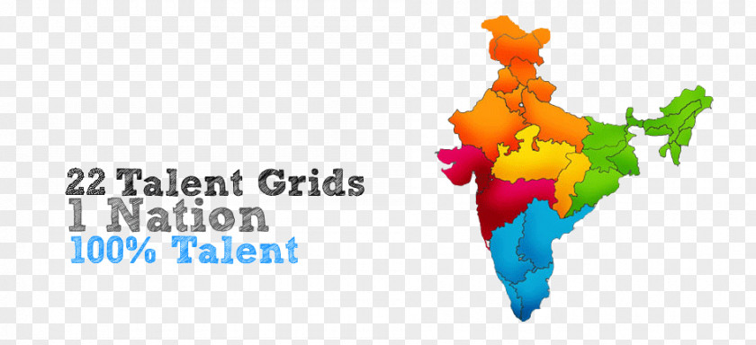 Recruiting Talents Flag Of India Vector Map PNG