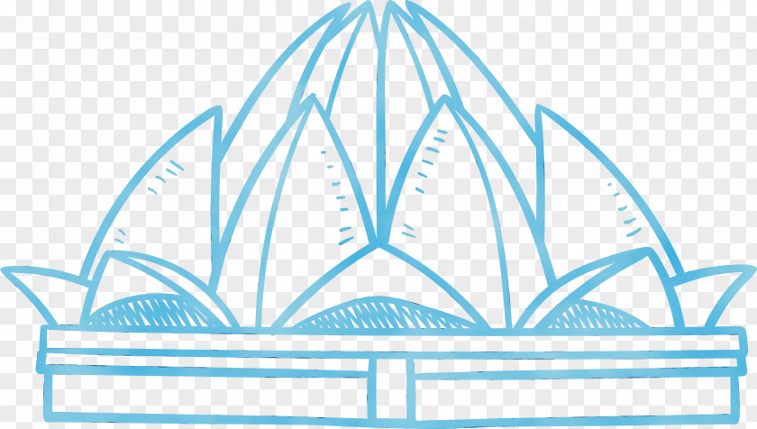 Lotus Temple Drawing Coloring Book Color PNG