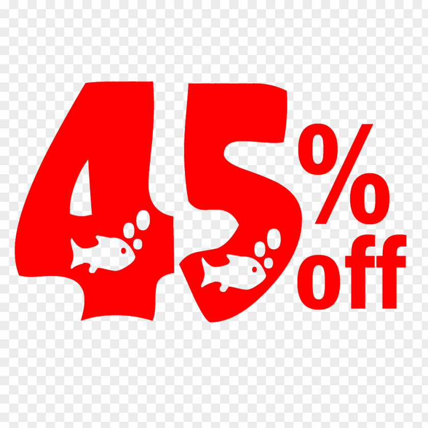 New Year Sale 45% Off Discount Tag. PNG
