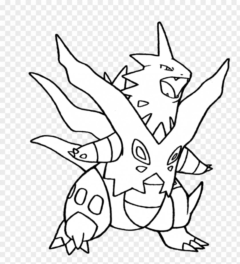 Pokemon Tyranitar Pokémon X And Y Drawing Black White PNG