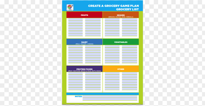 Vegetable Supermarket Template Shopping List Grocery Store Fast Food Paper PNG