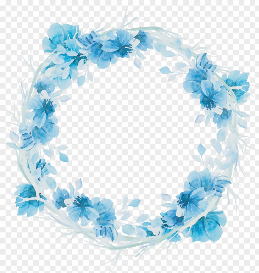 Wreath Turquoise Hair Cartoon PNG