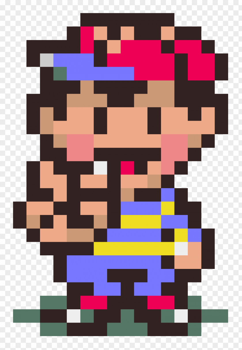 8 BIT EarthBound Mother 3 Super Nintendo Entertainment System Ness PNG