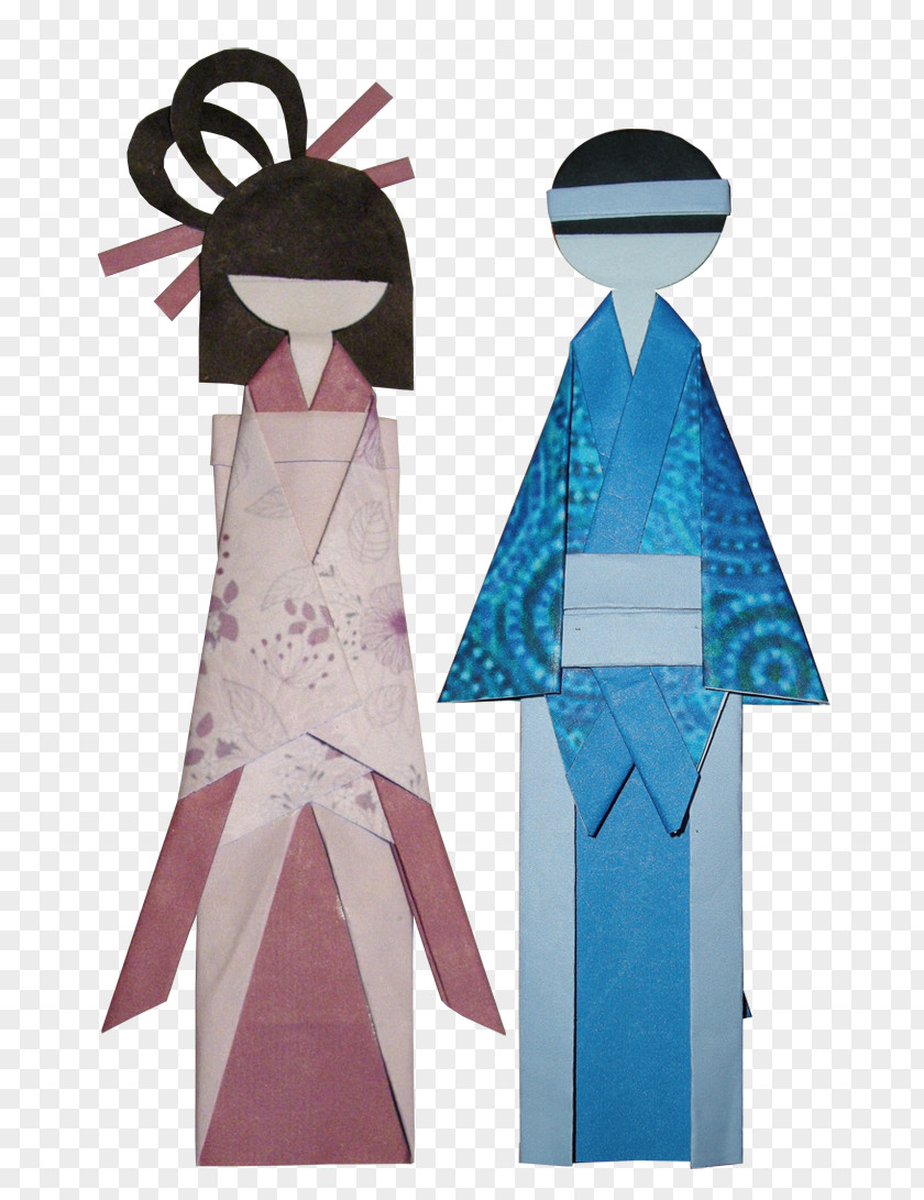 Doll Japanese Paper Dolls Origami Handicraft PNG