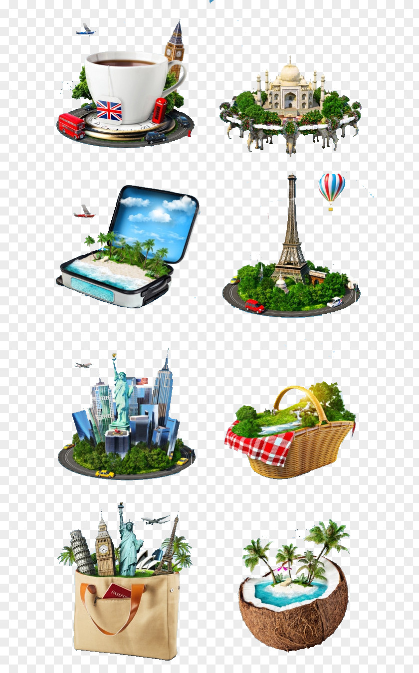 Travel Poster Design Elements Posters PNG