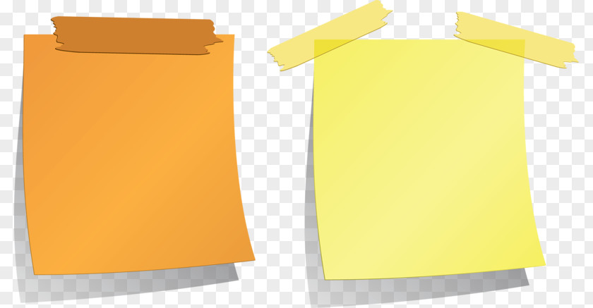 Sticker Notes Paper Yellow PNG