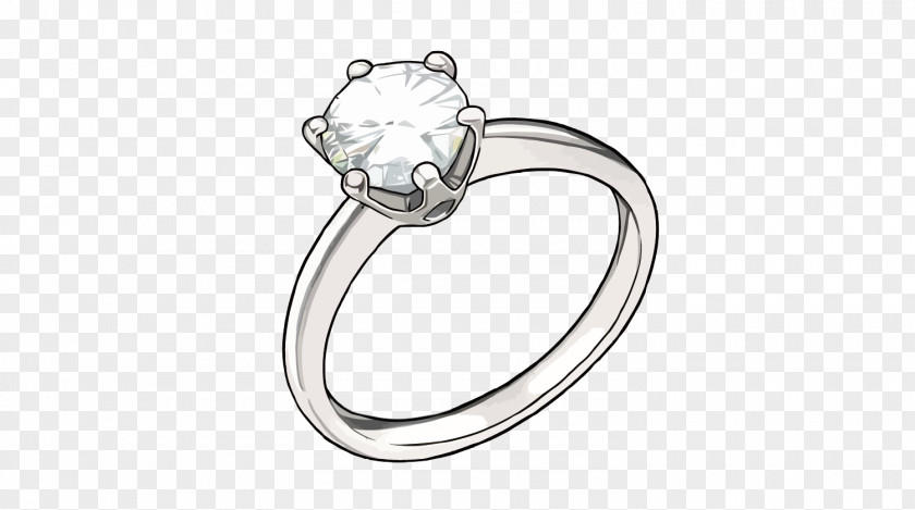 Vector Diamond Ring Marriage Proposal PNG