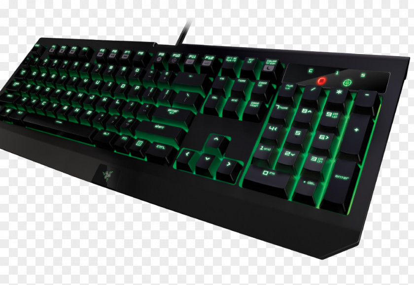 Black Widow Computer Keyboard Gaming Keypad Razer Inc. Backlight Personal PNG