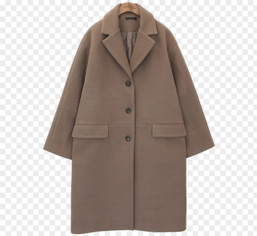 Long Coat Overcoat Trench Wool PNG