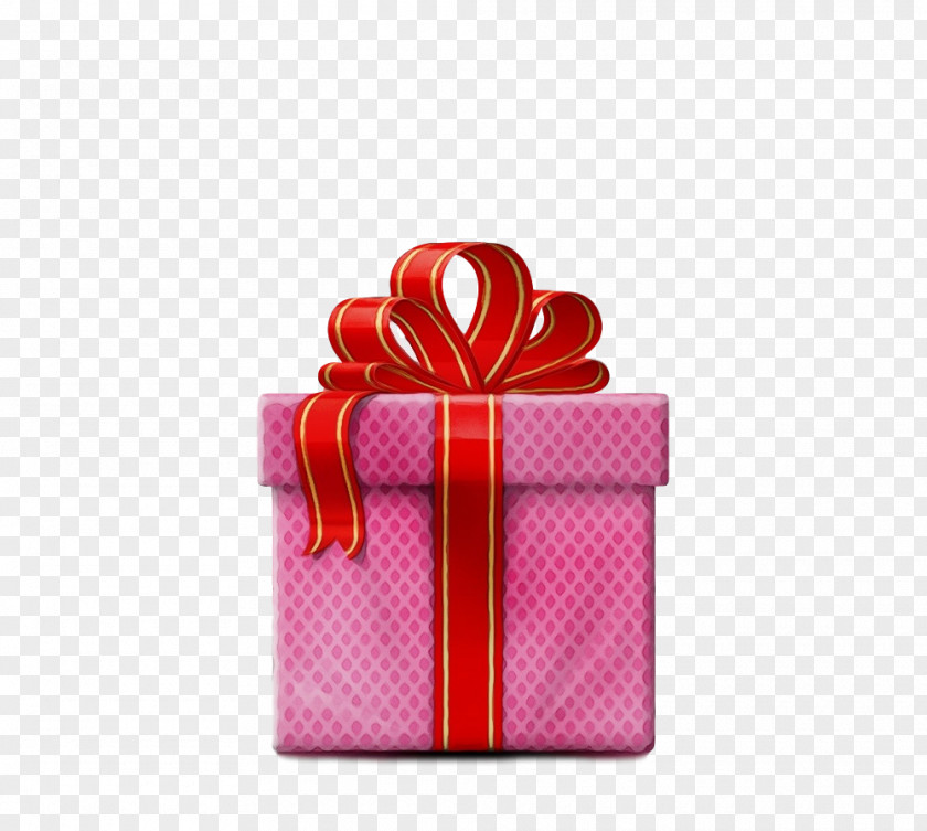 Pink Red Ribbon Gift Wrapping Present PNG