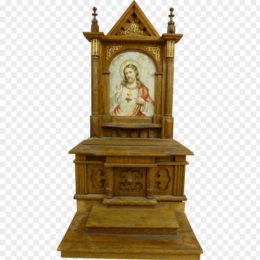 Altar Furniture Statue Antique Carving Place Of Worship PNG