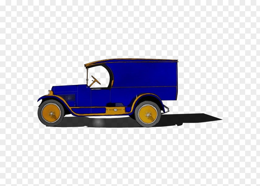 Antique Car Vintage Model Yellow PNG