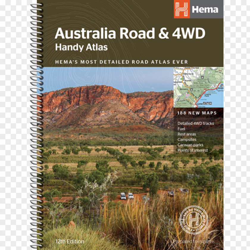 Australia Road & 4WD Easy Read Atlas Handy Touring And PNG